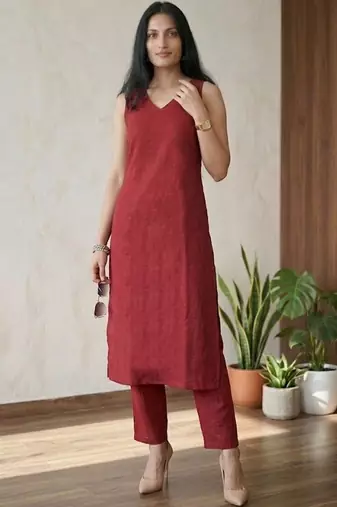 Women Ethnic Motifs Regular Kurta with Trousers & With Dupatta