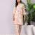 Women Floral Printed Regular Pure Cotton Kurti with Trousers