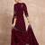 Women Ethnic Motifs Embroidered Regular Thread Work Velvet Kurta with Trousers & With Dupatta