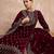 Ethnic Motifs Embroidered Zari Velvet Straight Kurta With Trousers & Dupatta