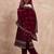 Ethnic Motifs Embroidered Zari Velvet Straight Kurta With Trousers & Dupatta