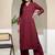 Women Solid Kurta with Palazzos
