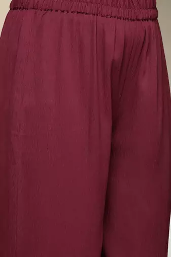 Women Solid Kurta with Palazzos