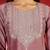 Floral Embroidered Round Neck Zari Straight Kurta with Trousers & Dupatta