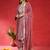 Floral Embroidered Round Neck Zari Straight Kurta with Trousers & Dupatta