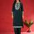 Paisley Yoke Design Zari Straight Kurta With Trousers & Dupatta