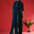 Paisley Yoke Design Zari Straight Kurta With Trousers & Dupatta