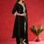 Floral Embroidered Round Neck Zari Straight Kurta With Trousers & Dupatta