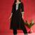 Floral Embroidered Round Neck Zari Straight Kurta With Trousers & Dupatta