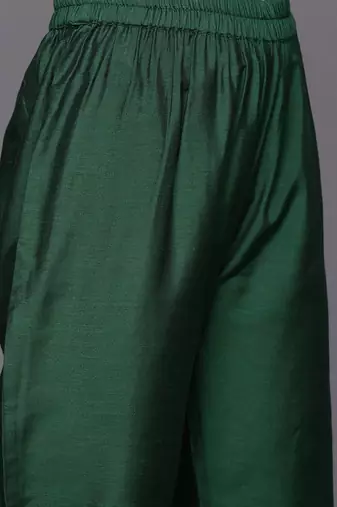 Women Ethnic Motifs Embroidered Regular Kurta with Trousers & With Dupatta