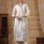 Women Floral Printed Regular Thread Work Pure Cotton Kurta with Trousers & With Dupatta