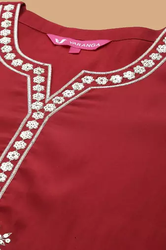 Women Ethnic Motifs Embroidered Regular Sequinned Kurta with Trousers & With Dupatta