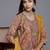 Floral Printed Thread Work Kurta with Trousers & With Dupatta