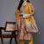 Floral Printed Thread Work Kurta with Trousers & With Dupatta