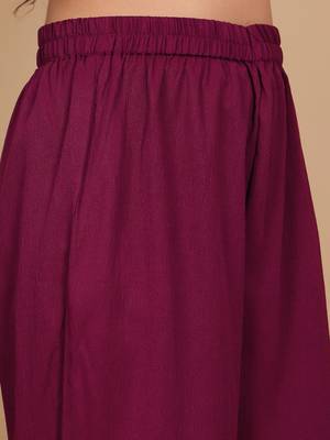 V-Neck Full Sleeves Regular A-Line Kurta With Palazzo With Dupatta 4