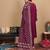 V-Neck Full Sleeves Regular A-Line Kurta With Palazzo With Dupatta