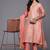 Woven Design Zari Kurta With Trousers & Dupatta