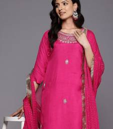 Women Ethnic Motifs Zardozi Embroidered Kurta Trousers, and Dupatta