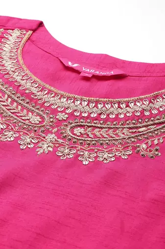 Women Ethnic Motifs Zardozi Embroidered Kurta Trousers, and Dupatta