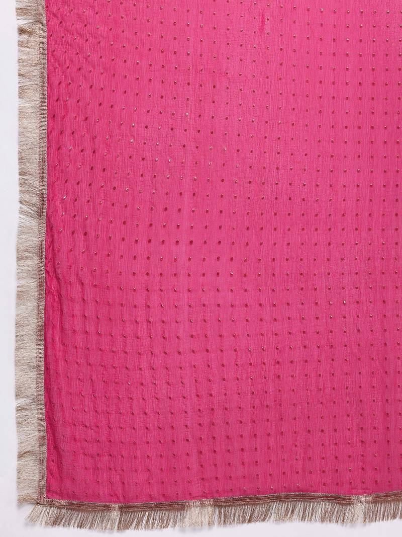 Women Ethnic Motifs Zardozi Embroidered Kurta Trousers, and Dupatta