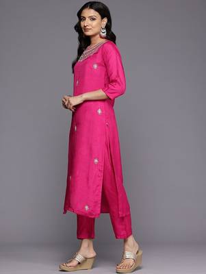 Women Ethnic Motifs Zardozi Embroidered Kurta Trousers, and Dupatta 6