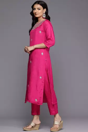 Women Ethnic Motifs Zardozi Embroidered Kurta Trousers, and Dupatta