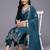 Ethnic Motifs Embroidered Zari Kurta With Trousers & Dupatta
