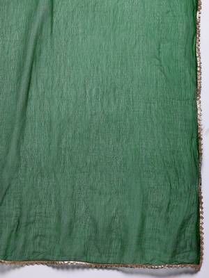 Bandhani Printed Empire Gotta Patti Kurta With Trousers & Dupatta 5