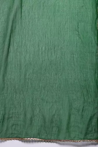 Bandhani Printed Empire Gotta Patti Kurta With Trousers & Dupatta