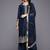 Ethnic Motifs Embroidered Zari Kurta With Palazzos & Dupatta