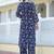 Women Floral Printed Empire Silk Georgette Kurta with Trousers