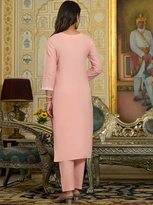 Women Floral Embroidered Regular Pure Cotton Kurta with Trousers & With Dupatta 4