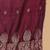 Purple Embroidered Sequinned Pure Silk Straight Kurta with Trousers & Dupatta