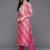 Bandhani Printed Thread Work Straight Kurta With Trousers & Dupatta