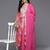 Bandhani Printed Thread Work Straight Kurta With Trousers & Dupatta