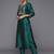 Ethnic Motifs Embroidered Gotta Patti Straight Kurta & Trousers With Dupatta