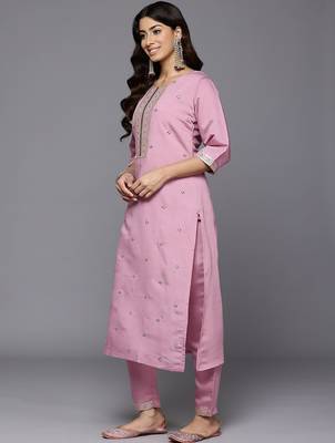 Women Ethnic Motifs Embroidered Regular Kurta with Trousers & With Dupatta 5