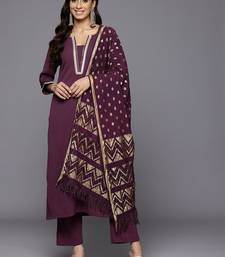 Women Regular Gotta Patti Silk Crepe Kurta With Trousers & Dupatta