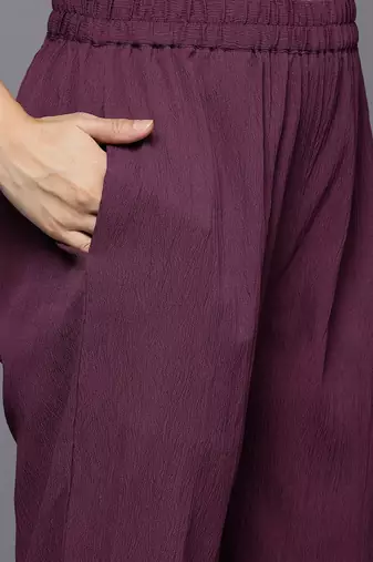 Women Regular Gotta Patti Silk Crepe Kurta With Trousers & Dupatta