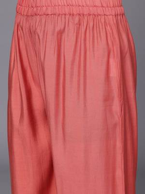 Women Embroidered Kurta with Palazzos & Dupatta 4