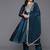 Floral Yoke Embroidered Anarkali Kurta With Trousers & Dupatta