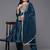 Floral Yoke Embroidered Anarkali Kurta With Trousers & Dupatta