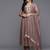 Embroidered Pleated Anarkali Zari Kurta with Trousers & Dupatta