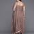 Embroidered Pleated Anarkali Zari Kurta with Trousers & Dupatta