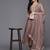 Embroidered Pleated Anarkali Zari Kurta with Trousers & Dupatta