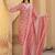 Ethnic Motifs Printed Regular Mirror Work Kurta with Trousers & With Dupatta