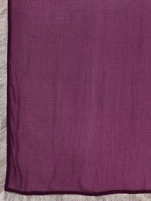 V-Neck Ethnic Motifs Embroidered Regular Kurta Set 4