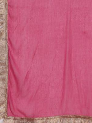 Women Floral Yoke Design Straight Kurta with Trouser & Dupatta 4