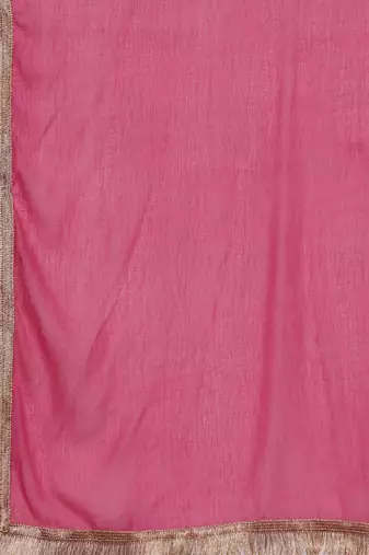 Women Floral Yoke Design Straight Kurta with Trouser & Dupatta