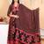 Floral Printed Empire Mirror Work Pure Cotton Kurta with Trousers & With Dupatta